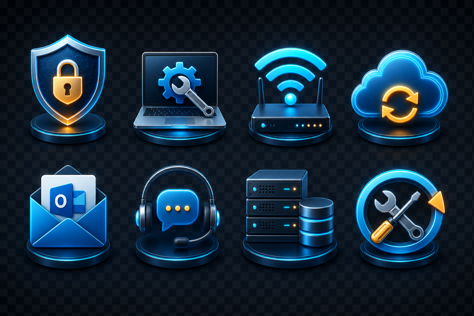 iTech24x7 technology services visual toolkit
